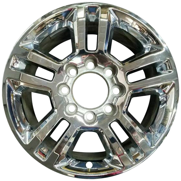 2017 chevrolet silverado wheel 20 polished aluminum 8 lug w5705p 1