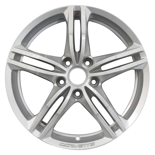 2016 chevrolet corvette wheel 19 silver aluminum 5 lug w5730s 1