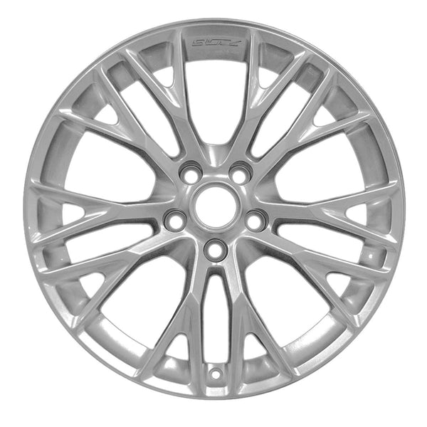 2018 chevrolet corvette wheel 19 silver aluminum 5 lug w5734s 3