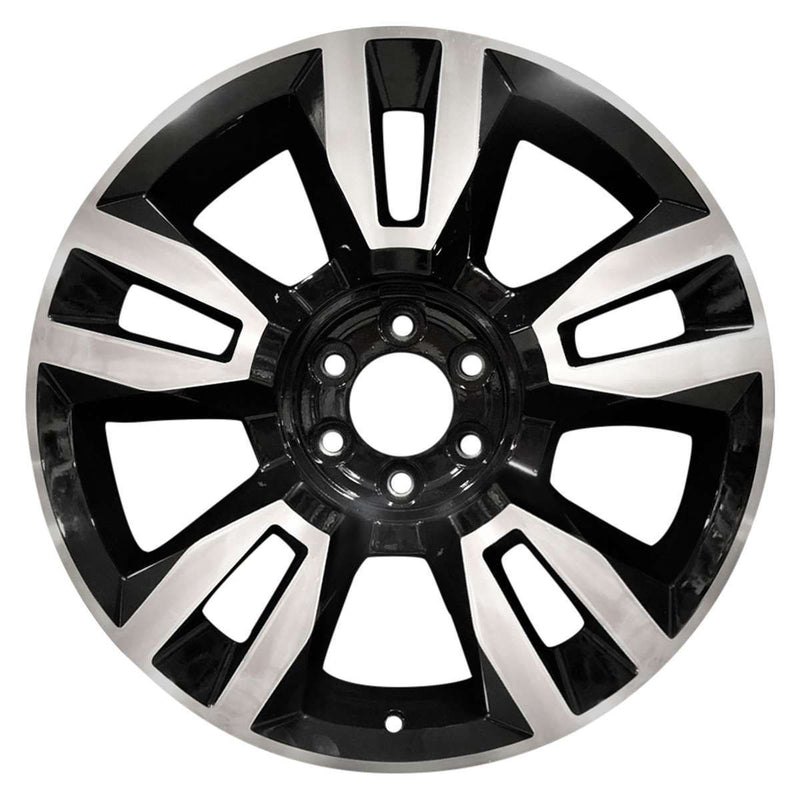 2020 chevrolet tahoe wheel 22 machined black aluminum 6 lug rw5821mb 6