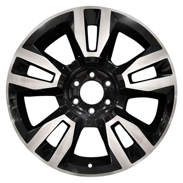 2018 chevrolet suburban wheel 22 machined black aluminum 6 lug rw5821mb 1