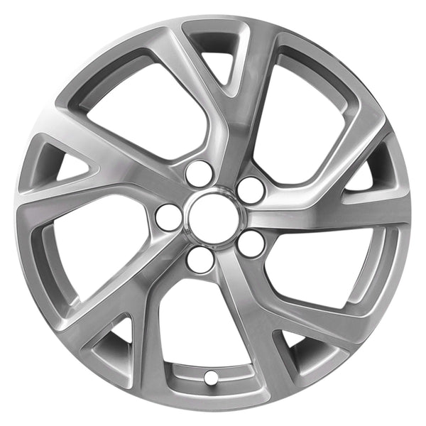 2019 chevrolet equinox wheel 18 machined silver aluminum 5 lug w5830ms 2