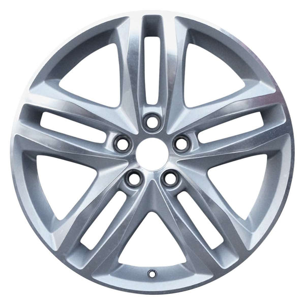 2018 chevrolet equinox wheel 19 polished silver aluminum 5 lug w5832ps 1