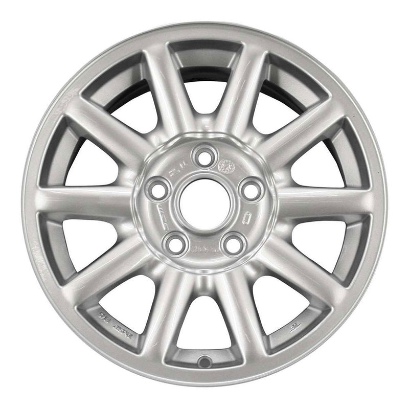 1994 audi 100 wheel 15 silver aluminum 5 lug w58683s 3