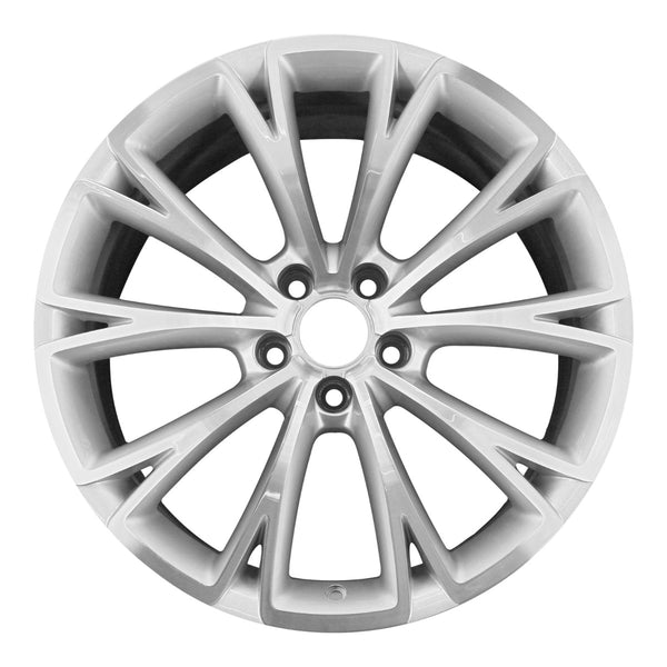 2010 audi s8 wheel 19 machined silver aluminum 5 lug w58870ms 1