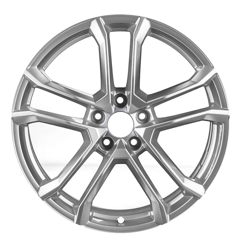 2018 audi r8 wheel 19 silver aluminum 5 lug w59005s 2