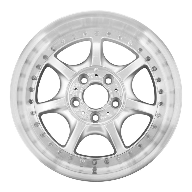 2001 bmw 540i wheel 17 machined silver aluminum 5 lug w59256ms 13