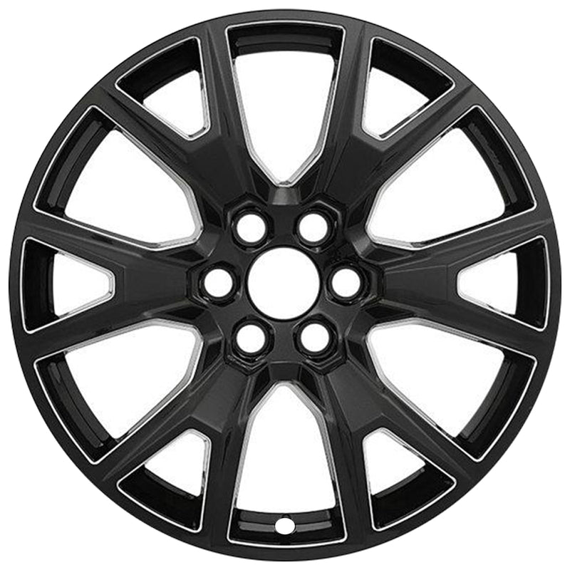 2021 gmc sierra wheel 22 black aluminum 6 lug rw5944b 8