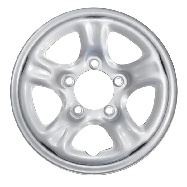 2001 chevrolet tracker wheel 15 silver steel 5 lug w60175s 3