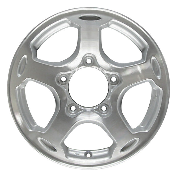 2004 chevrolet tracker wheel 15 machined silver aluminum 5 lug w60178ms 4