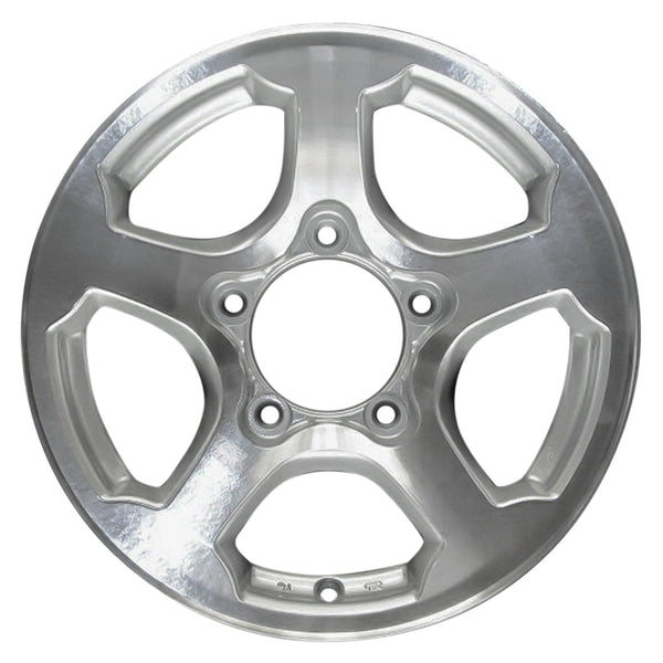 2003 chevrolet tracker wheel 15 machined silver aluminum 5 lug w60181ms 3