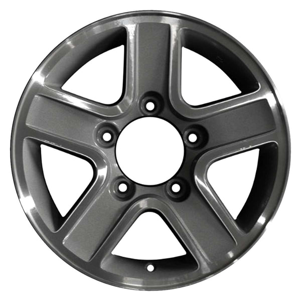 2004 chevrolet tracker wheel 15 machined charcoal aluminum 5 lug w60182mc 3