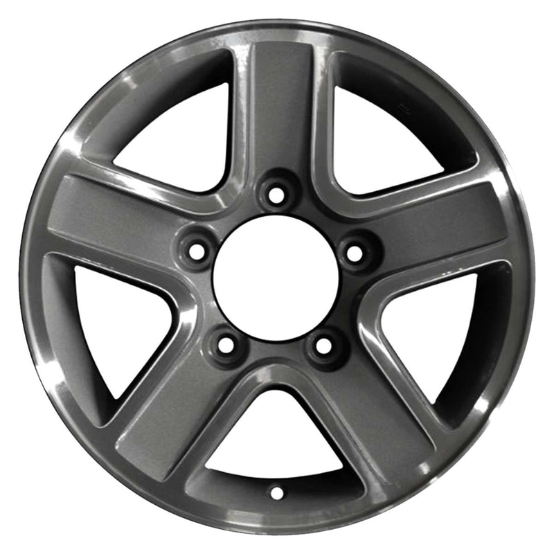 2002 chevrolet tracker wheel 15 machined charcoal aluminum 5 lug w60182mc 1