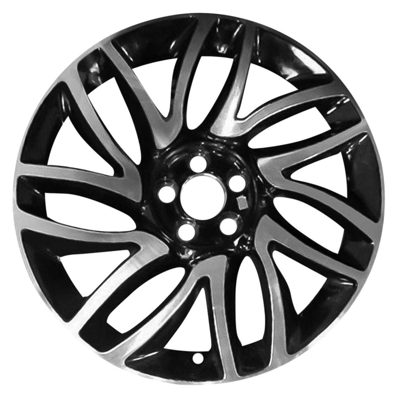 2015 fiat 500l wheel 17 machined gloss black aluminum 5 lug w61670mb 2