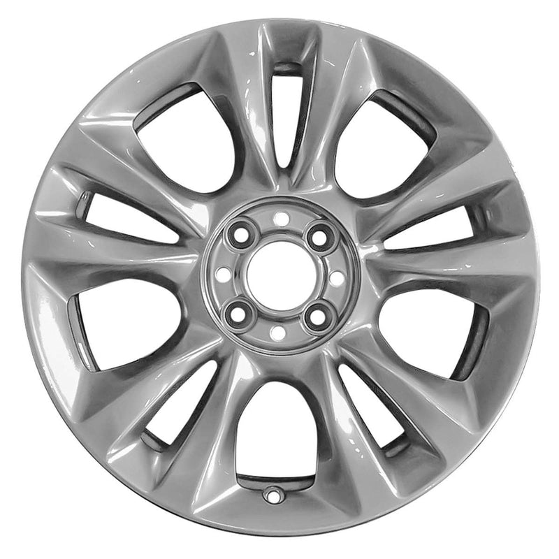 2016 fiat 500 wheel 16 silver aluminum 4 lug w61687s 2