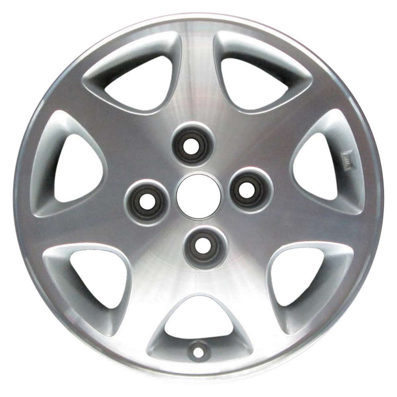 1994 nissan 240sx wheel 15 machined silver aluminum 4 lug w62287ms 4