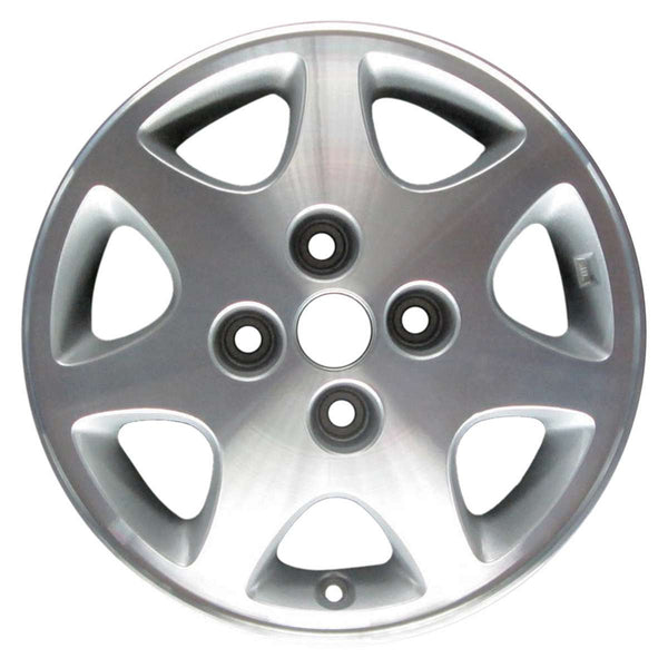 1992 nissan 240sx wheel 15 machined silver aluminum 4 lug w62287ms 2