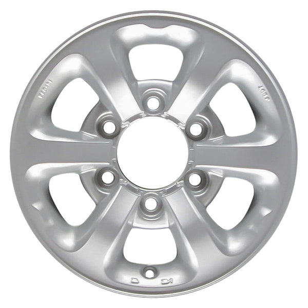 1997 nissan pickup wheel 14 silver aluminum 6 lug w62340s 2