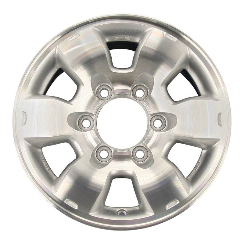 2000 nissan frontier wheel 15 machined silver aluminum 6 lug w62362ms 3