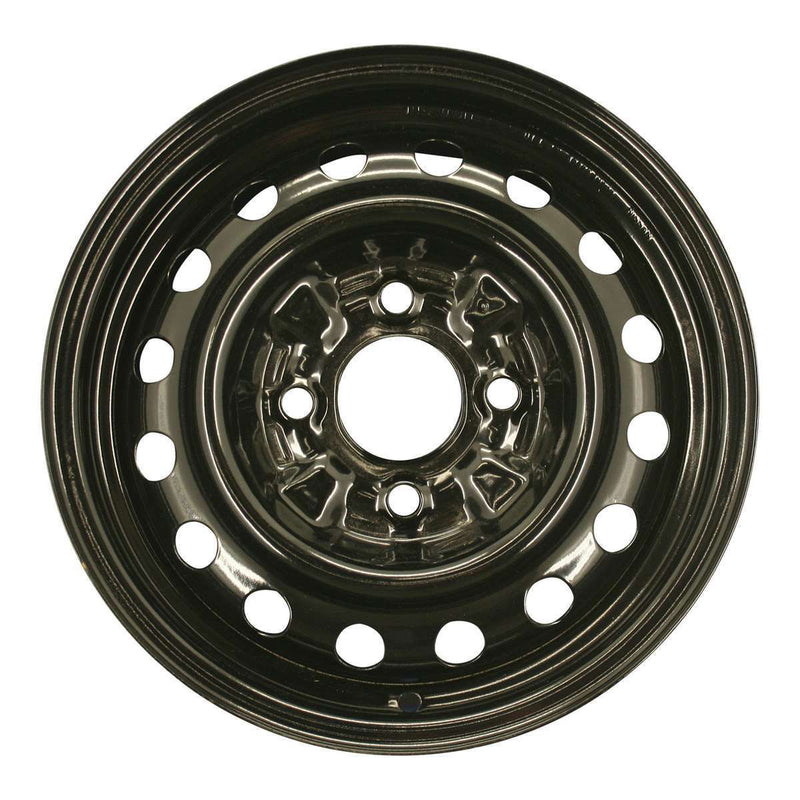 2002 nissan sentra wheel 14 black steel 4 lug w62385b 3