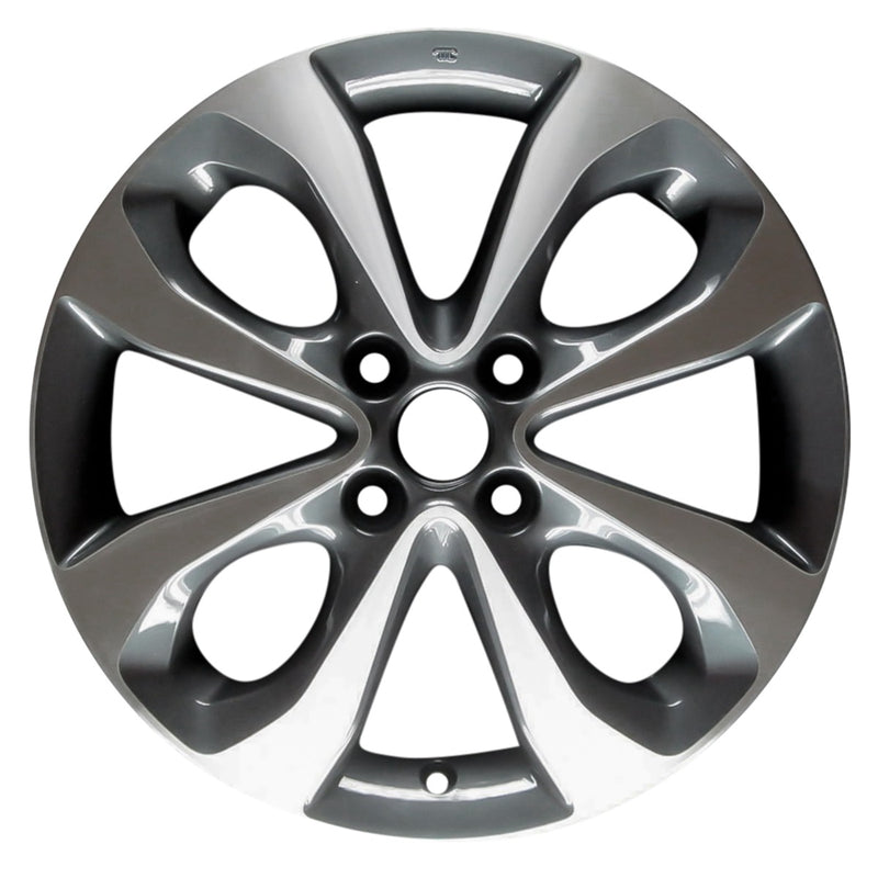 2019 nissan micra wheel 16 machined charcoal aluminum 4 lug w62711mc 5