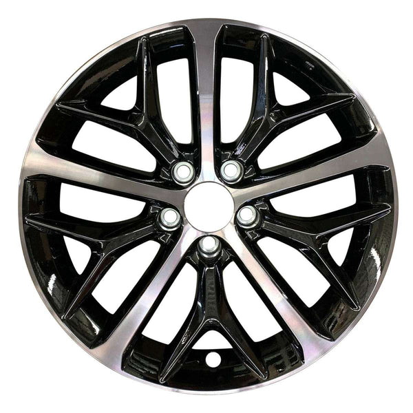 2022 honda civic wheel 18 machined black aluminum 5 lug rw63163mb 2