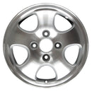1997 honda accord wheel 15 machined silver aluminum 4 lug w63760ms 1