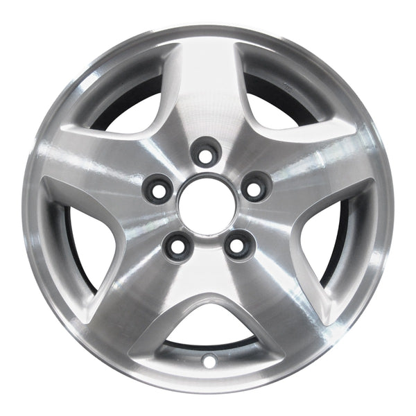 1999 honda accord wheel 15 machined silver aluminum 5 lug w63774ms 2