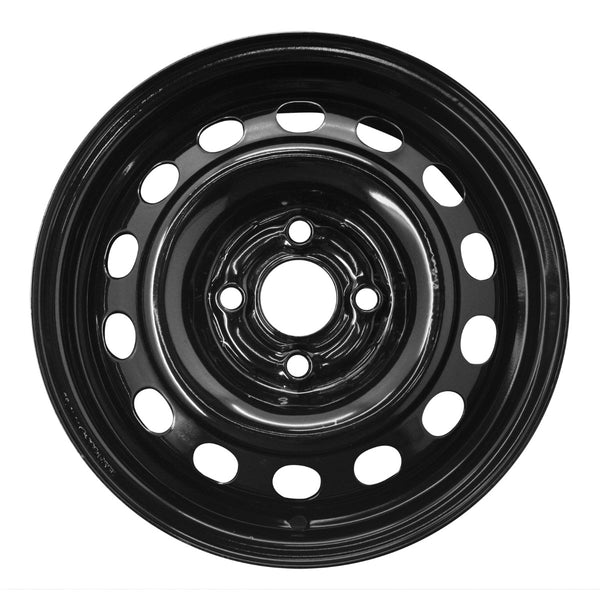 2002 honda civic wheel 14 black steel 4 lug w63827b 2