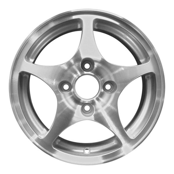 2004 honda civic wheel 15 machined silver aluminum 4 lug w63833ms 4