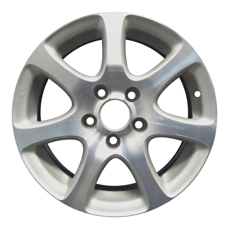 2007 honda civic wheel 16 machined silver aluminum 5 lug w63914ms 2