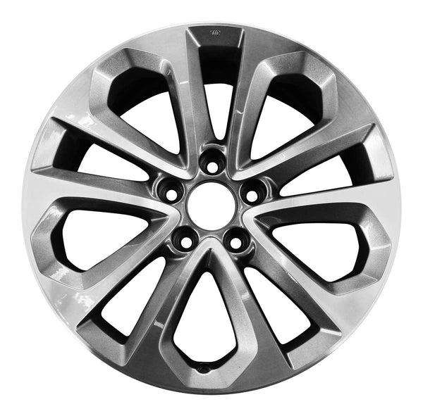 2014 honda accord wheel 18 machined charcoal aluminum 5 lug rw64048mc 2