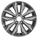 2017 honda civic wheel 17 machined charcoal aluminum 5 lug w64097mc 2