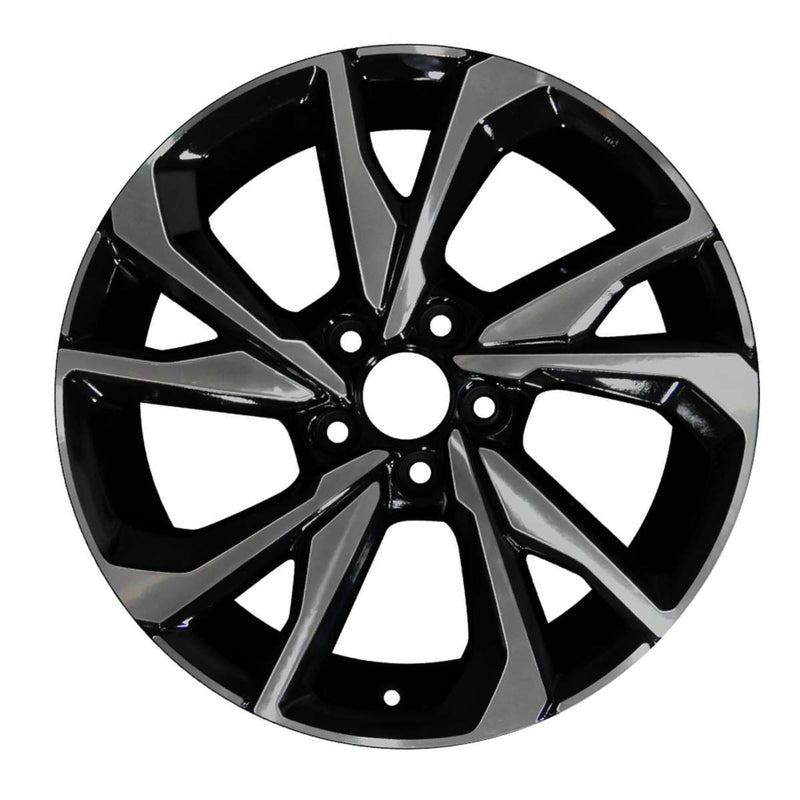 2020 honda civic wheel 18 smoked machine black aluminum 5 lug w64108smb 4