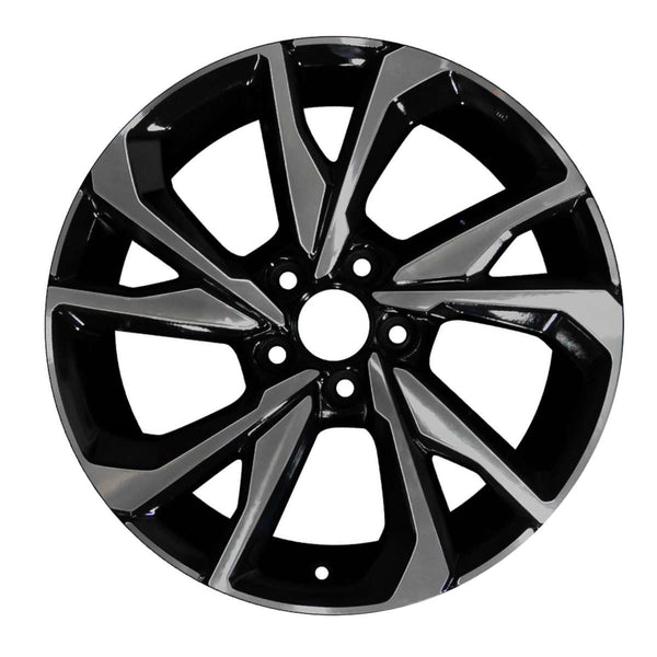 2019 honda civic wheel 18 smoked machine black aluminum 5 lug w64108smb 3