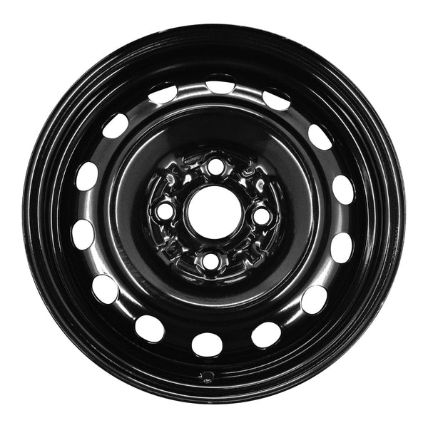 2003 mazda protege wheel 14 black steel 4 lug w64817b 5