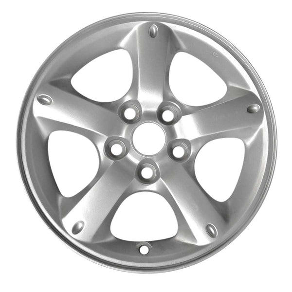 2008 mazda tribute wheel 16 silver aluminum 5 lug w64914s 1