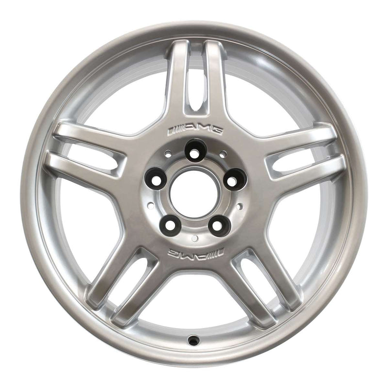 2002 mercedes c32 wheel 17 silver aluminum 5 lug w65262s 1