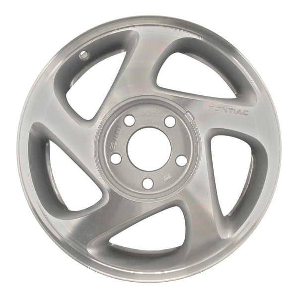 2000 pontiac grand wheel 16 machined silver aluminum 5 lug w6526ms 4