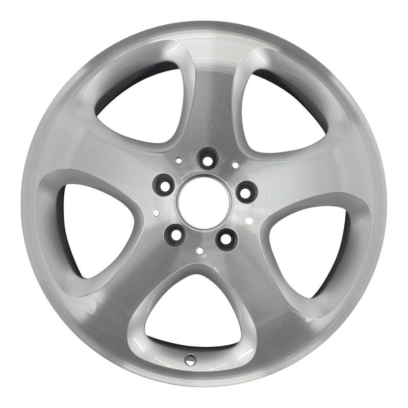 2000 mercedes clk430 wheel 17 machined silver aluminum 5 lug w65285ms 3