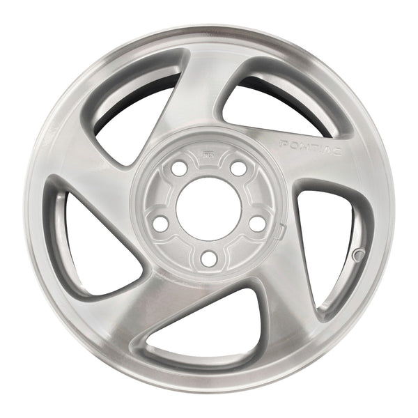 2000 pontiac grand wheel 15 machined silver aluminum 5 lug w6532ms 2