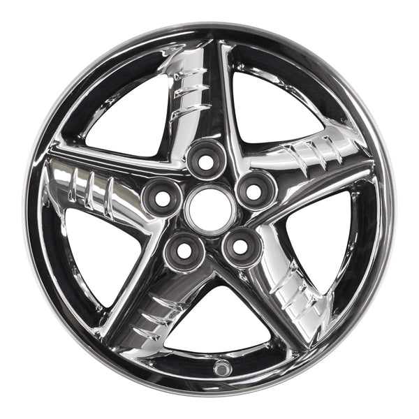 2002 pontiac grand wheel 16 chrome aluminum 5 lug w6533chr 4