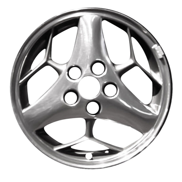 2002 pontiac grand wheel 16 polished aluminum 5 lug w6543p 6