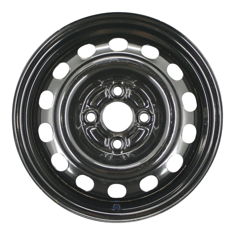 2002 mitsubishi mirage wheel 14 black steel 4 lug rw65727b 4