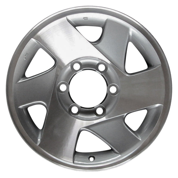 2004 mitsubishi montero wheel 16 machined silver aluminum 6 lug w65780ms 6