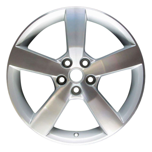 2007 saturn aura wheel 18 polished silver aluminum 5 lug w6598ps 1
