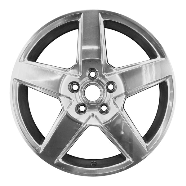 2009 pontiac torrent wheel 18 polished aluminum 5 lug w6630p 2