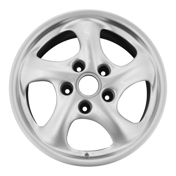 2004 porsche 911 wheel 17 silver aluminum 5 lug w67243s 7