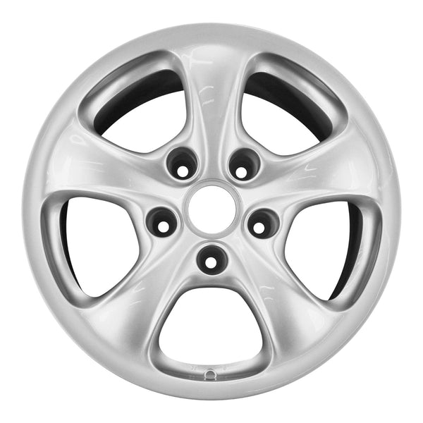 2003 porsche 911 wheel 17 silver aluminum 5 lug w67253s 8