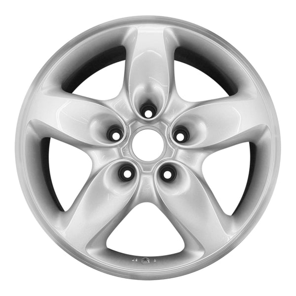 2005 porsche cayenne wheel 18 machined silver aluminum 5 lug w67263ms 3